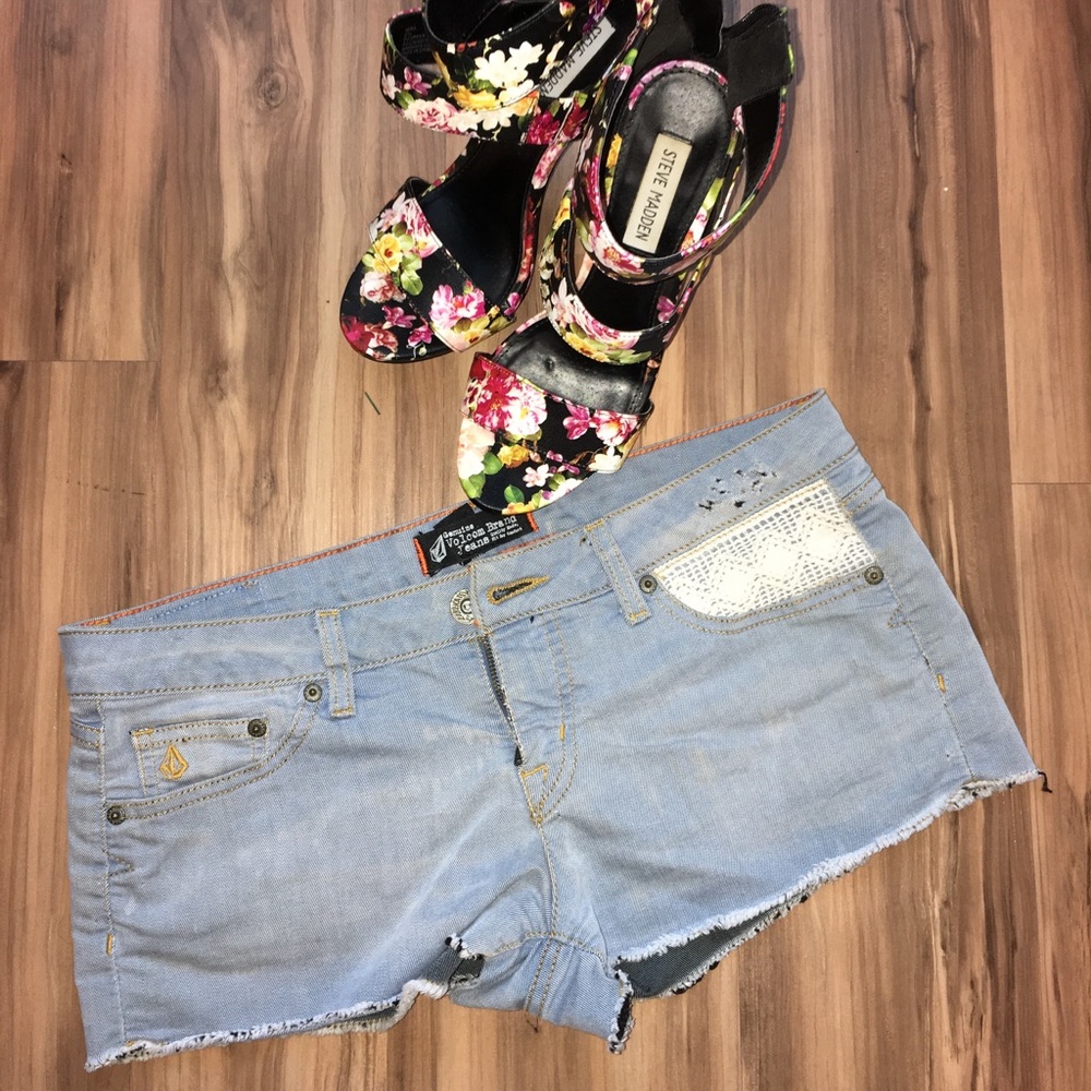 Volcom denim shorts